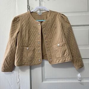 Ophelia Roe Woman's Tanish Brown with Diamond Shadow Stitched Design size 1X